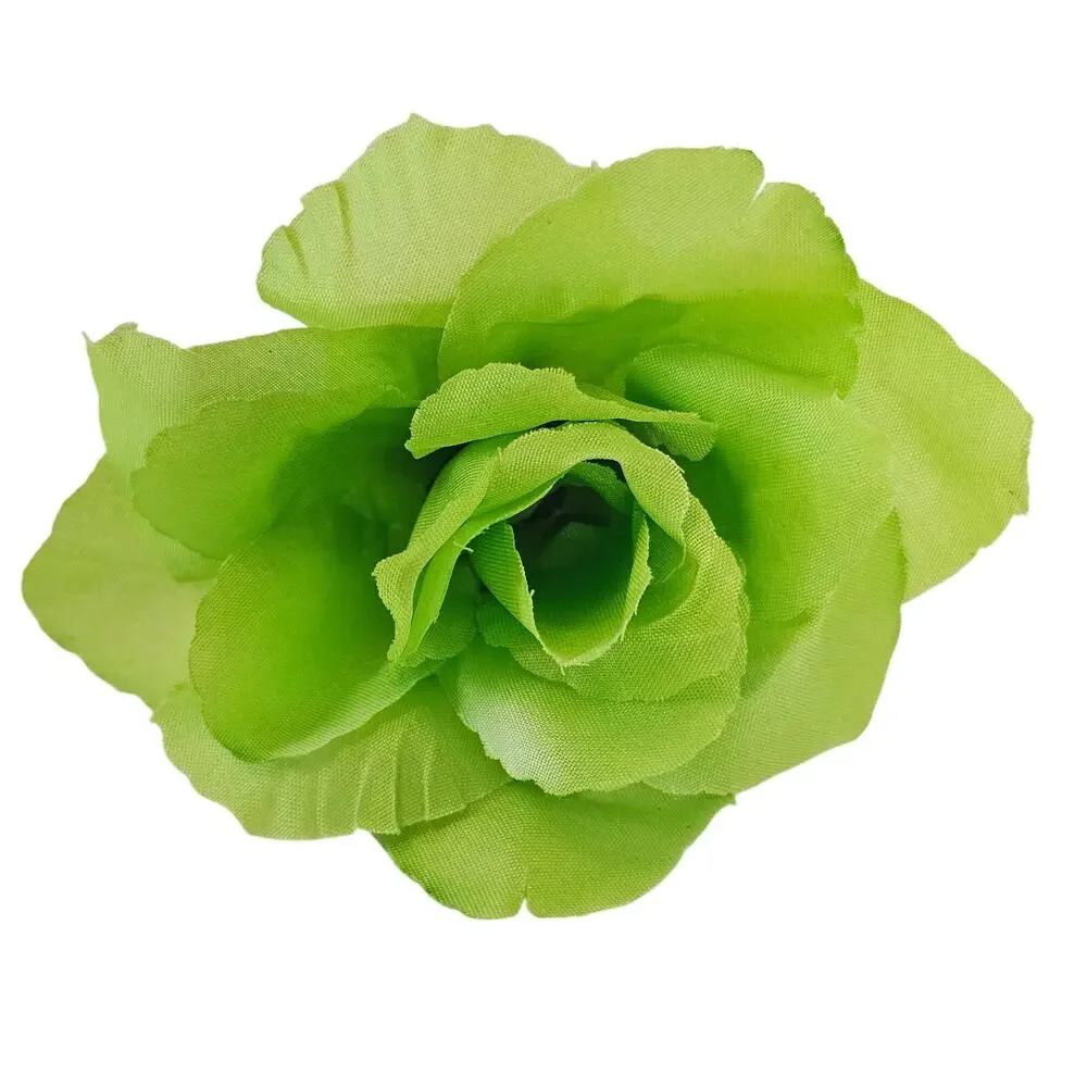 Lime Green Silk Roses 2.5